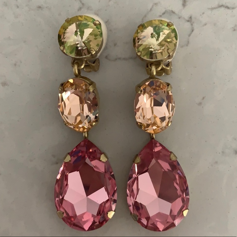 Roxanne Assoulin Hip Hop But Not Triple Tier Earrings